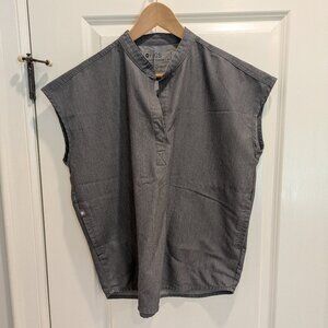 FIGS Graphite Rafaela™ - Mandarin Collar Scrub Top Size Medium